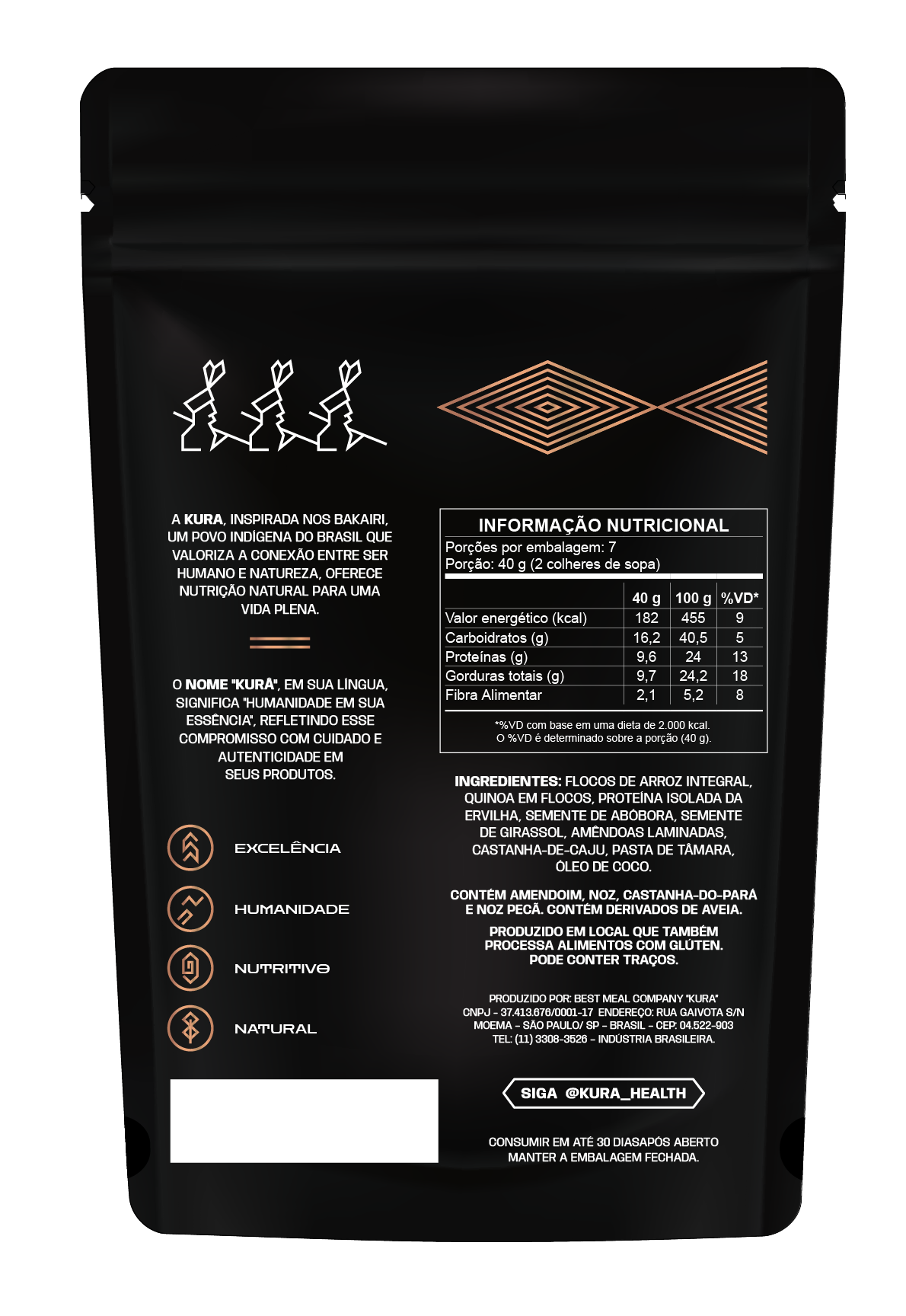 Kura PRO – Granola Proteica com Proteína Vegetal (300g)